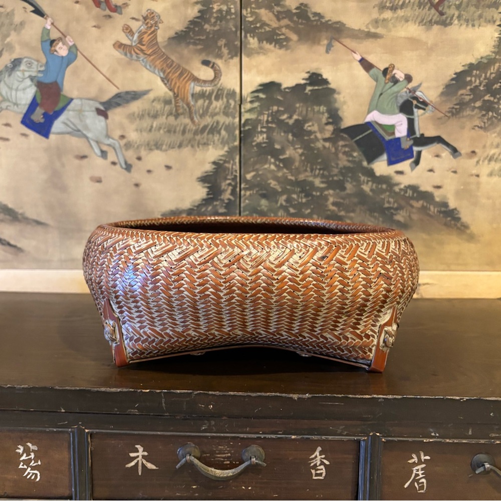 Bamboo Ikebana Basket